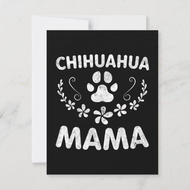 Chihuahua Mamma Anteckningskort (Framsida)