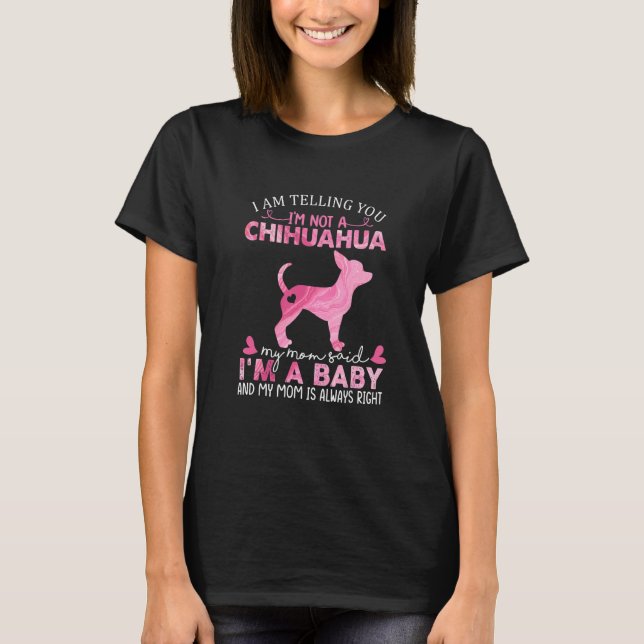 Chihuahua Mamma Baby Cute Hundägare Pet-jul T Shirt (Framsida)