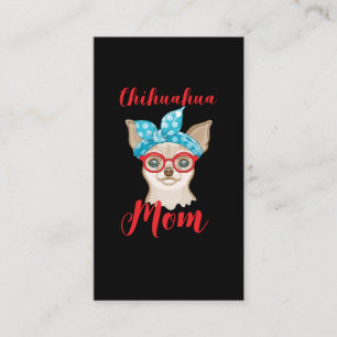 Chihuahua Mamma Cute Hundar Visitkort