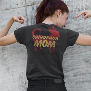 Chihuahua Mamma Distress Vintage Stil T-Shirt
