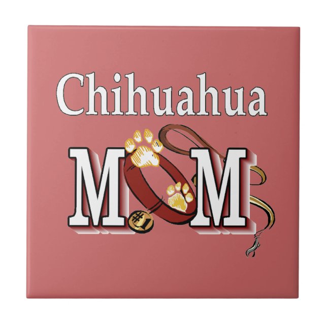 Chihuahua Mamma-gåvor från Hund Kakelplatta (Framsidan)