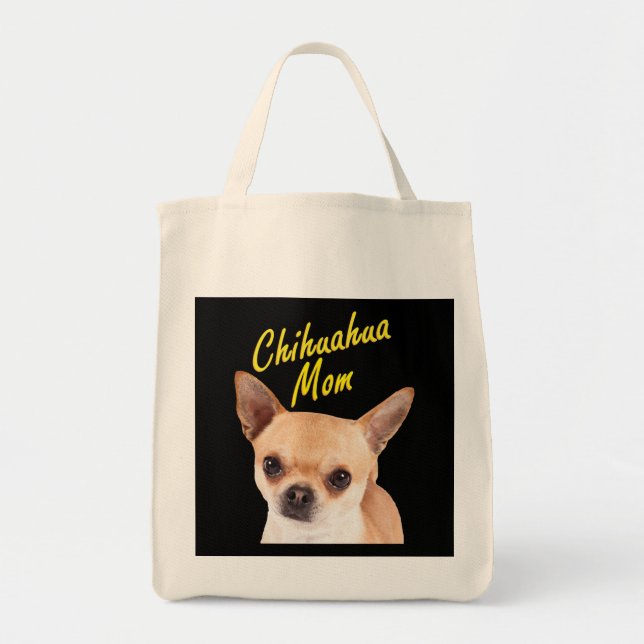Chihuahua Mamma Gift för Hundägare Tygkasse (Framsidan)
