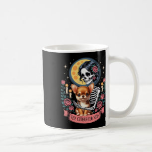 Chihuahua Mamma Halloween Hund Onwer Skeleton Wom Kaffemugg