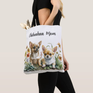 Chihuahua Mamma Handväskor Tygkasse