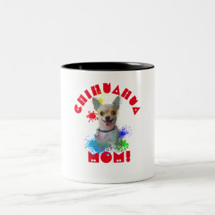 Chihuahua Mamma Hund Best Hund Mamma Aldrig Två-Tonad Mugg