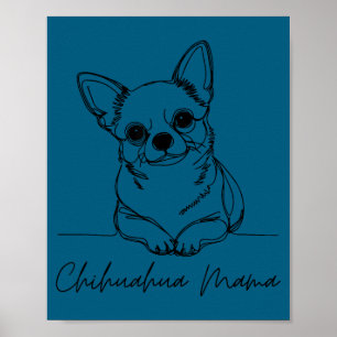 Chihuahua Mamma Korthårig Chihuahua Mamma Söt Hund Poster