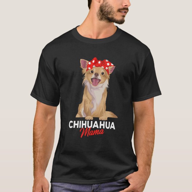 Chihuahua Mamma Mamma Funny Girls Gift T Shirt (Framsida)