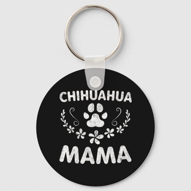 Chihuahua Mamma Nyckelring (Framsida)