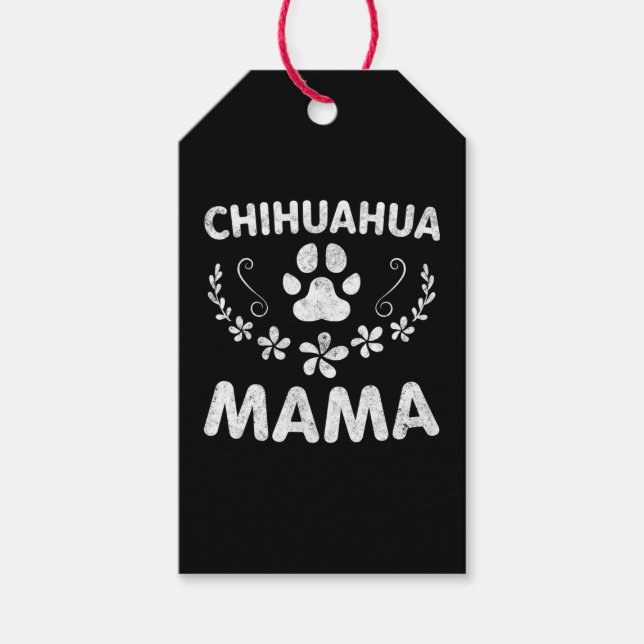 Chihuahua Mamma Presentetikett (Framsidan)