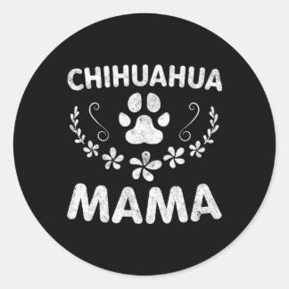 Chihuahua Mamma Runt Klistermärke