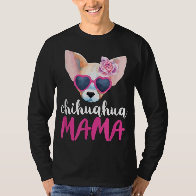 Chihuahua Mamma till Women Gift Chihuahua Mamma T Shirt (Framsida)
