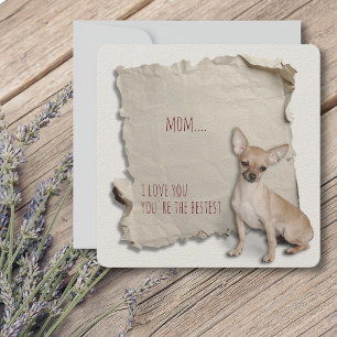 Chihuahua Mamma Torn Pappra Mors dag-kort Kort