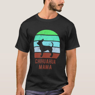 Chihuahua Mamma Vintage 70 s 80-tal Cute Retro 2 T Shirt