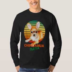 Chihuahua Mamma Vintage Sunset Chihuahua Älskare T Shirt