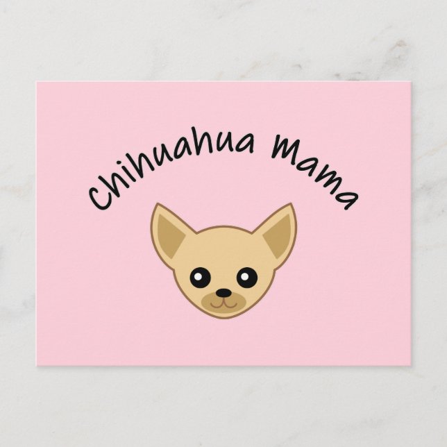 Chihuahua mamma vykort (Framsida)