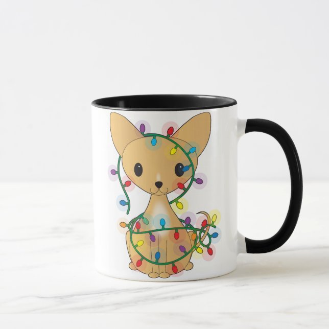 Chihuahua med julljus mugg (Höger)