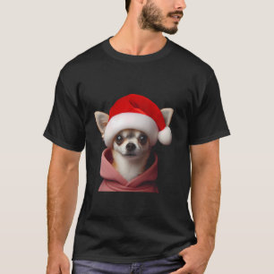 Chihuahua med jultomten jul Julafton Hundägare T Shirt