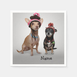Chihuahua med Namn Pappersservett