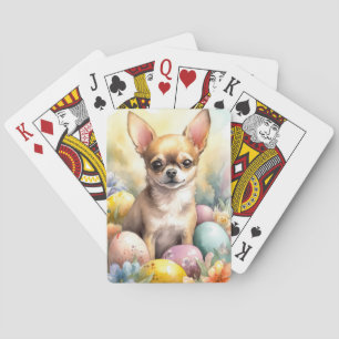 Chihuahua med påskägg Semester Casinokort