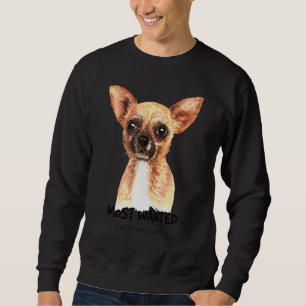 Chihuahua Mest önskad vattenfärg Lång Ärmad Tröja