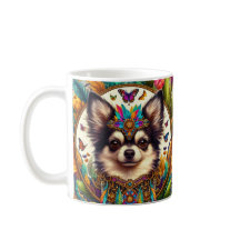 Chihuahua Mexican Blommigt Art