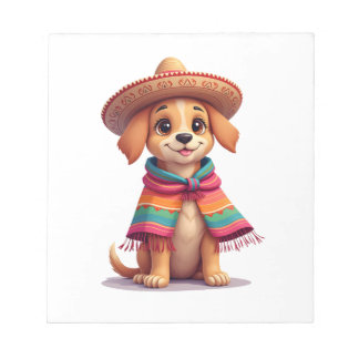 Chihuahua  Mexico  Cinco de Mayo  Funny Dog  (1) Anteckningsblock