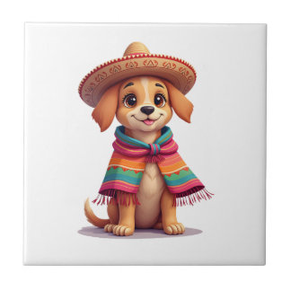 Chihuahua  Mexico  Cinco de Mayo  Funny Dog  (1) Kakelplatta