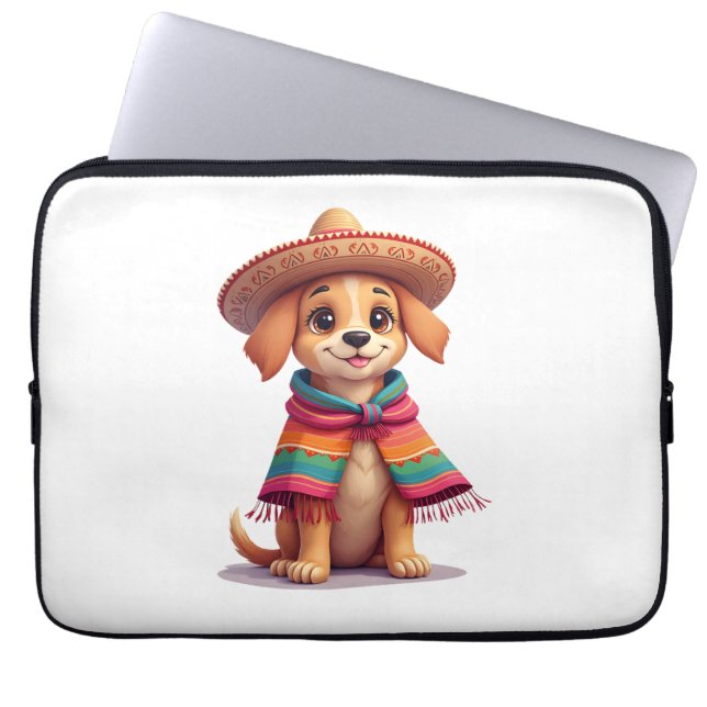 Chihuahua  Mexico  Cinco de Mayo  Funny Dog  (1) Laptop Fodral (Framsidan)