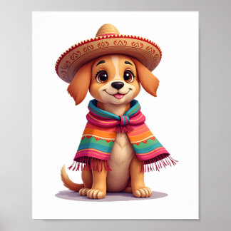 Chihuahua  Mexico  Cinco de Mayo  Funny Dog  (1) Poster