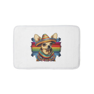 Chihuahua Mexico Cinco de Mayo Rolig hund Badrumsmatta