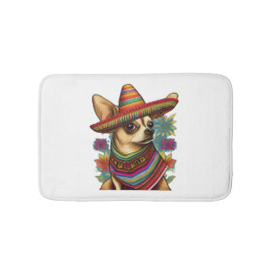 Chihuahua Mexico Cinco de Mayo Rolig hund Badrumsmatta