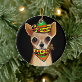 Chihuahua Mexico Julgransprydnad Keramik
