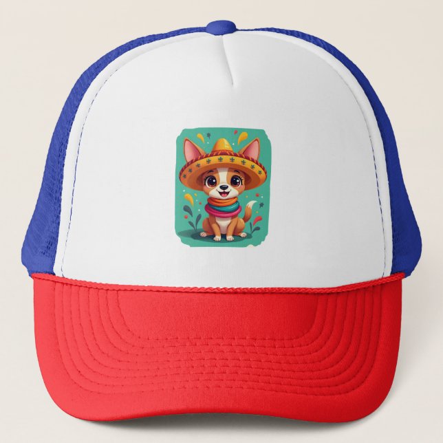 Chihuahua Mexiko Cinco de Mayo Rolig Hund (2) Keps (Framsida)