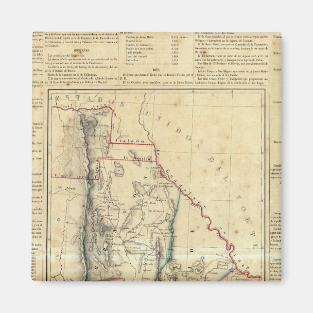 Chihuahua, Mexiko Magnet (Framsidan)