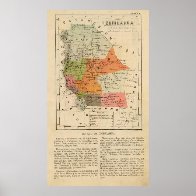 Chihuahua, Mexiko Poster (Framsidan)