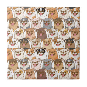 Chihuahua Mönster Napkins Kakelplatta