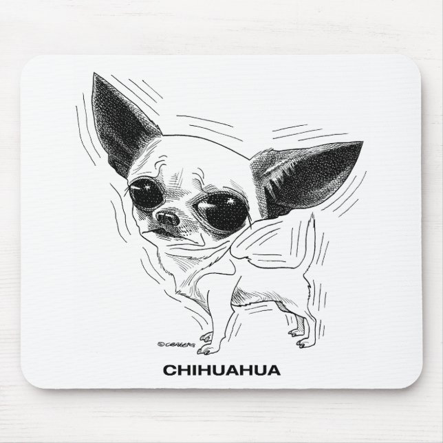 Chihuahua Mousepad Musmatta (Framsidan)