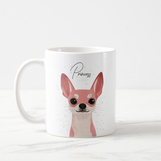 Chihuahua-muggar Kaffemugg (Vänster)