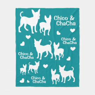 Chihuahua och Chorkie Fleecefilt