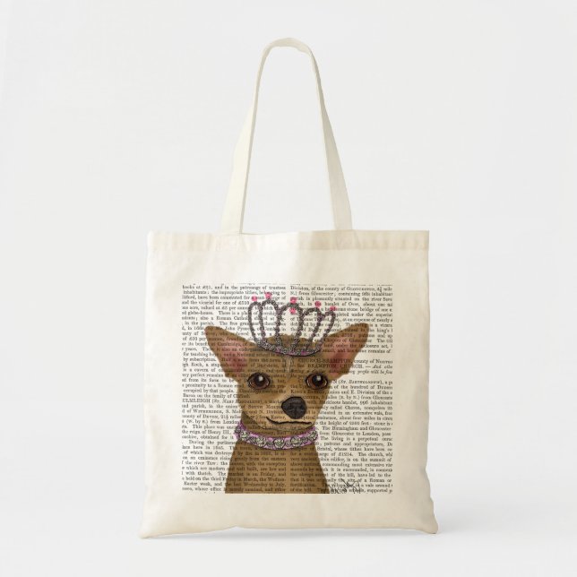 Chihuahua och Tiara Tygkasse (Framsidan)