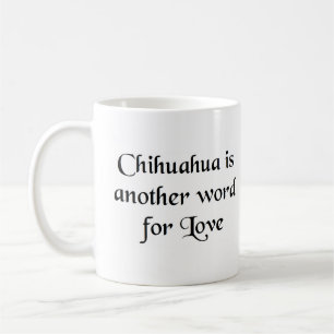 chihuahua ord kaffe mugg