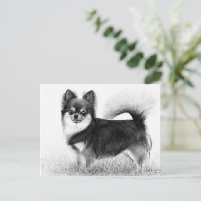 Chihuahua - Original Fine Art Vykort (Stående Fram)