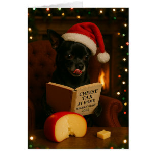 Chihuahua 'Ostskatt' Julkort Hälsningskort
