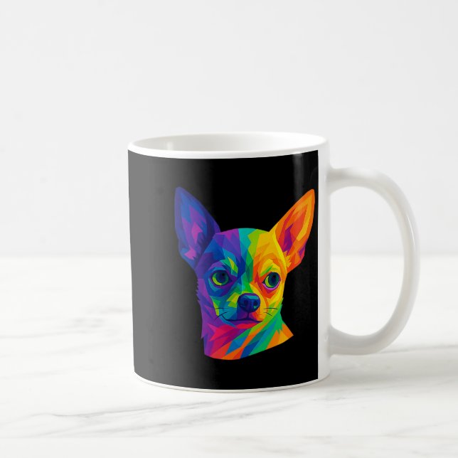 Chihuahua P Art Rtrait For Dog Owners  Kaffemugg (Höger)