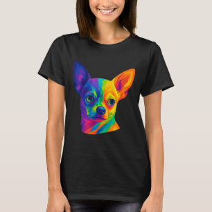 Chihuahua P Konst Porträtt För Hundägare T Shirt