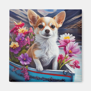 Chihuahua på en Paddle: En scen Äventyr Magnet