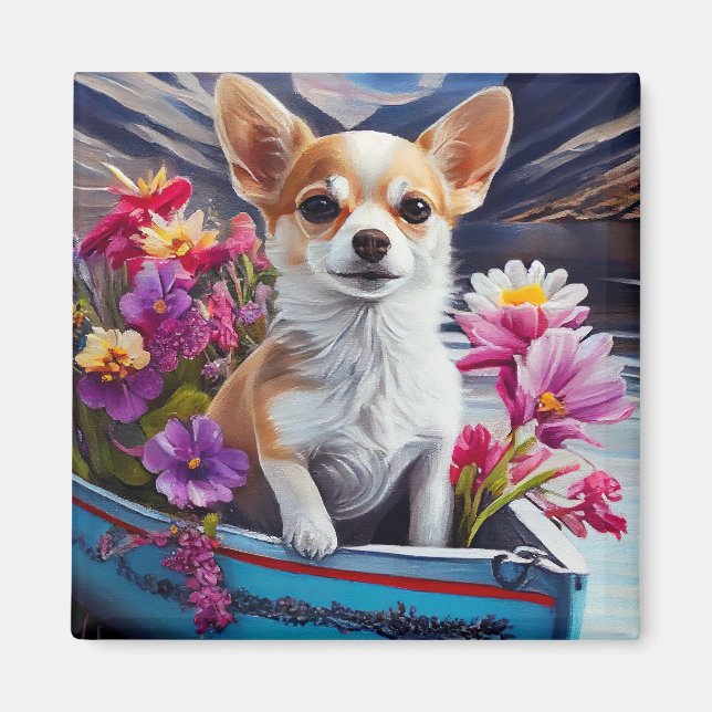 Chihuahua på en Paddle: En scen Äventyr Magnet (Framsidan)