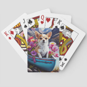 Chihuahua på paddel: Ett naturskönt äventyr Casinokort