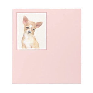 Chihuahua Painting - Cute Original Hund Art Anteckningsblock