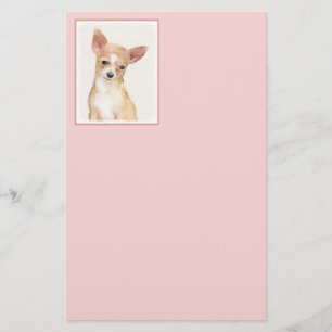 Chihuahua Painting - Cute Original Hund Art Brevpapper